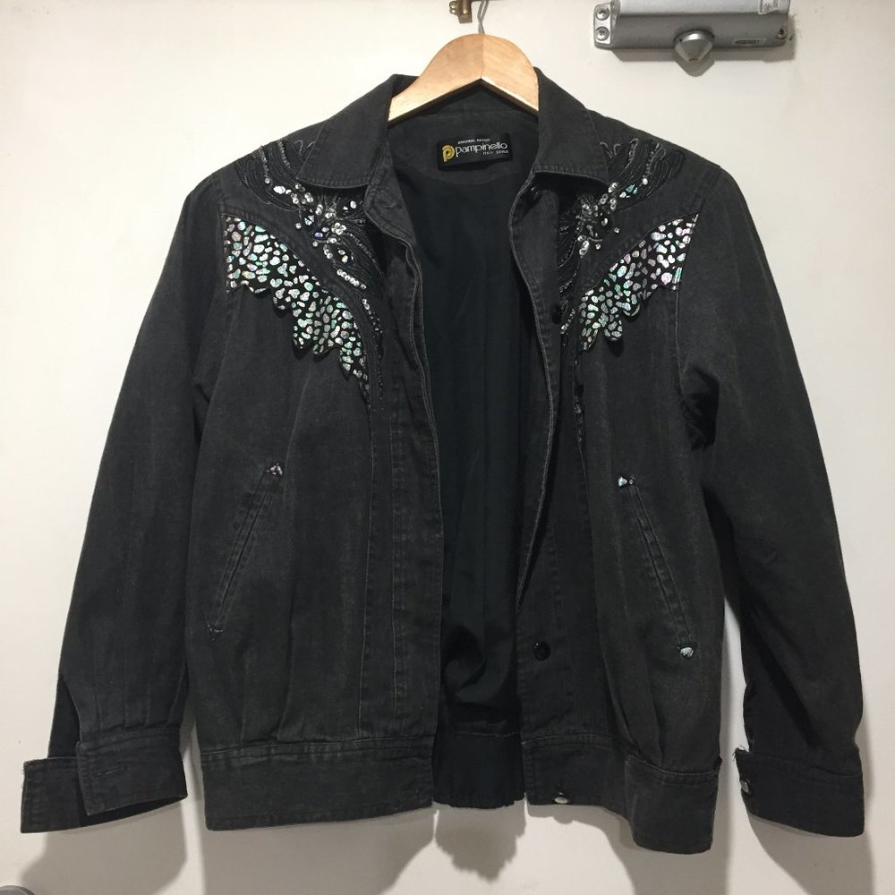 VINTAGE PAMPINELLO EMBELLISHED JACKETS SIZE M